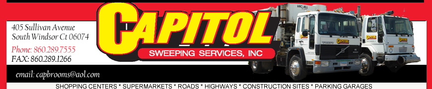 Capitol Sweeping | SHOPPING CENTERS | SUPERMARKETS | ROADS | HIGHWAYS | CONSTRUCTION SITES | PARKING GARAGES
